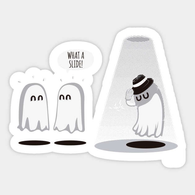 Slide Ghost Sticker by BITICOL